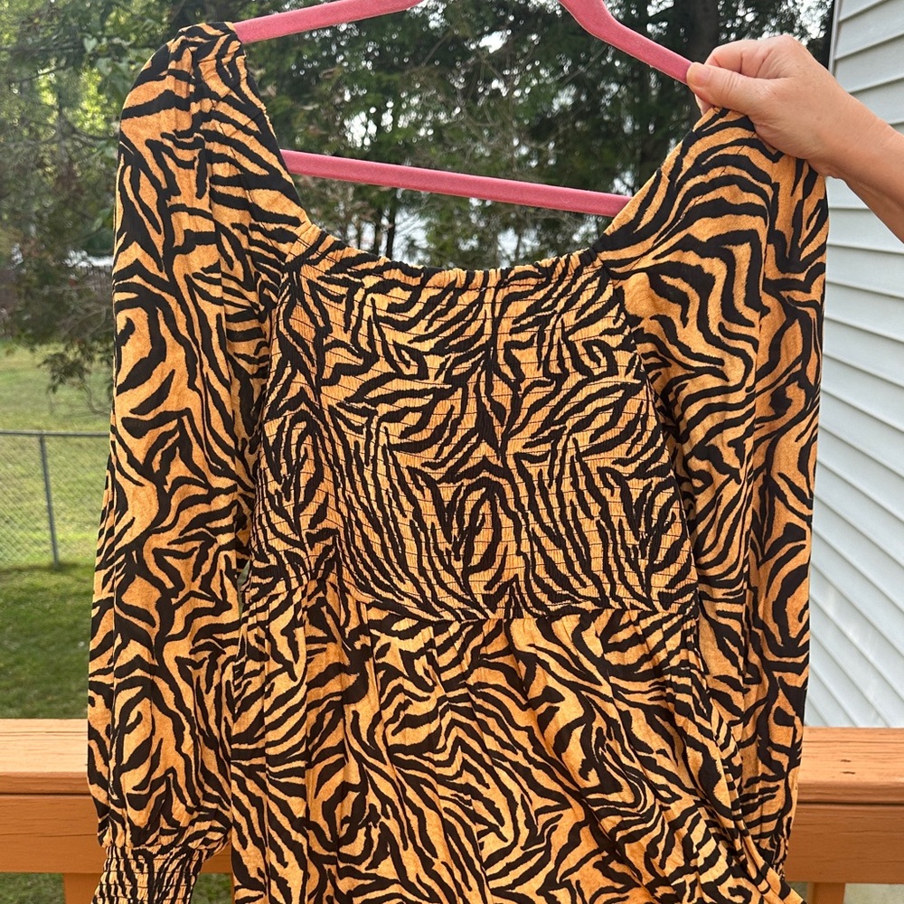 Anthropologie Kachel Tiger-Striped Jumpsuit - Picture 10 of 13